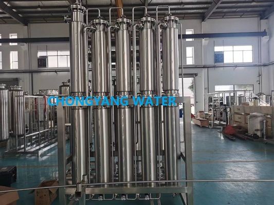 ISO GMP Multi Column Distillation Stills Waterdestillatie-eenheid voor waterinjectie