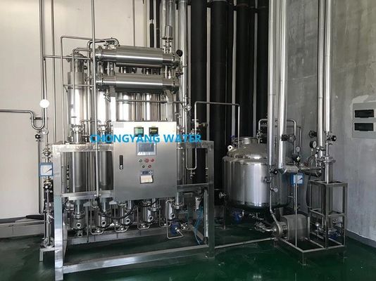 SS316L Multi Column Distillation Plant Four Effects Gedestilleerd water Making Machine voor in vitro diagnostisch reagens