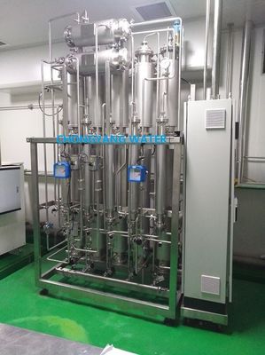 SS316L Multi Column Distillation Plant Four Effects Gedestilleerd water Making Machine voor in vitro diagnostisch reagens
