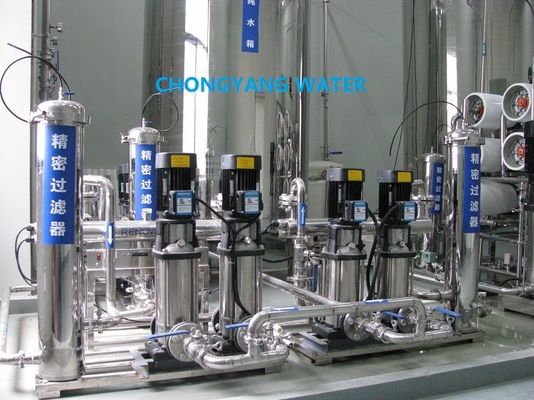 Eenvoudige dubbel-RO omgekeerde osmose waterbehandeling in de drankenindustrie