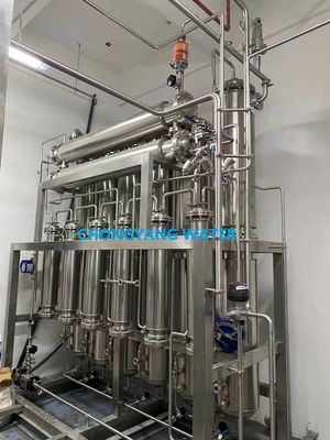 Farmaceutische apparatuur voor gedistilleerd water met meerdere effecten WFI Ro-machinedialyse