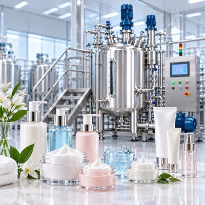 500L Cosmetic Mixing System with SS316L Tank and High Shear Homogenizer